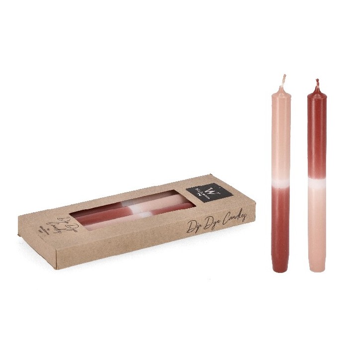 home-decor/candles-home-fragrance/bizzotto-set4-jolene-pink-maple-conic-candle-25cm