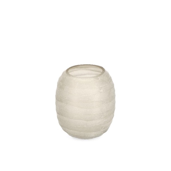 home-decor/vases/bizzotto-dondra-beige-rounded-glass-vase-h23cm