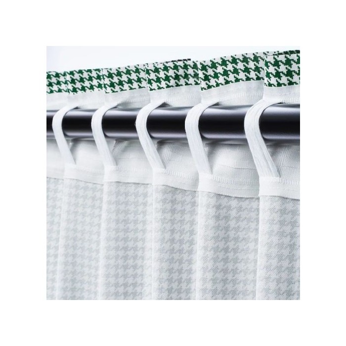 home-decor/curtains/promo-ikea-ordensfly-2-curtain-scarves-white-green-145x300-cm