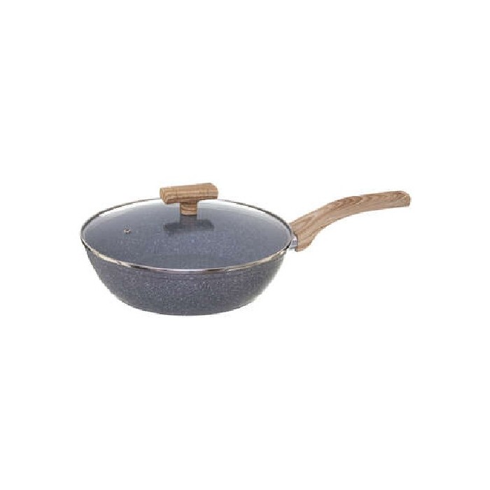 kitchenware/pots-lids-pans/5five-28cm-pan-and-lid-forged-aluminum-nature