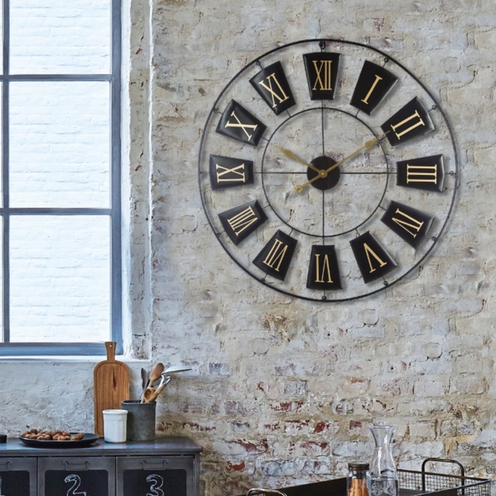 home-decor/clocks/atmosphera-metal-clock-black-76cm