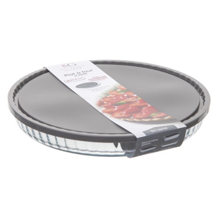 kitchenware/food-storage/5five-pie-glass-dish-with-lid-27cm