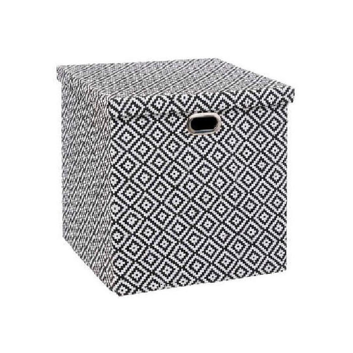 household-goods/storage-baskets-boxes/5five-storage-box-31cm-x-31cm-and-lid-black-and-white