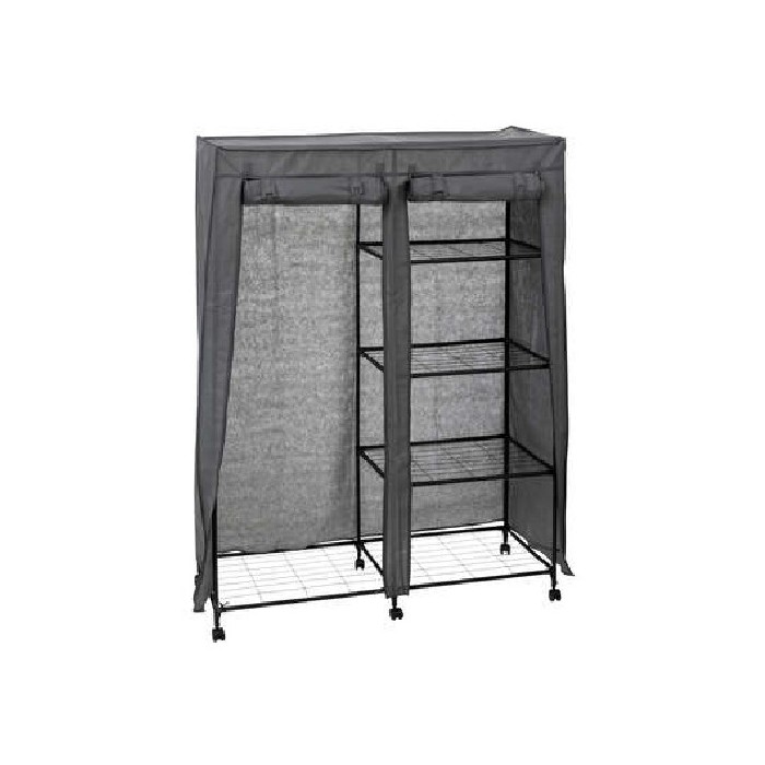 household-goods/houseware/5five-1bar5-shelves-wardrobe-grey