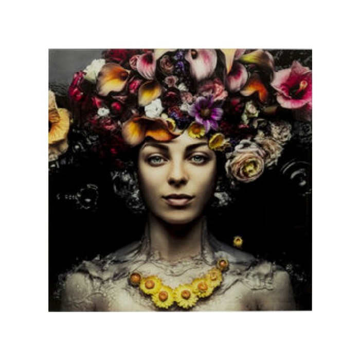 home-decor/wall-decor/kare-picture-glass-flower-art-lady-80x80cm