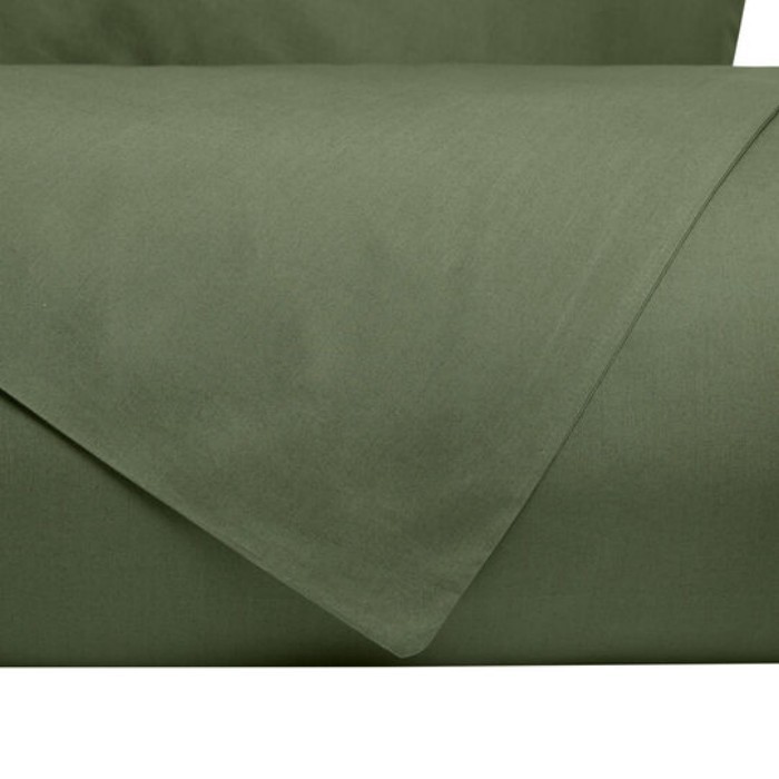 household-goods/bed-linen/coincasa-cotton-sheet-set-military-green