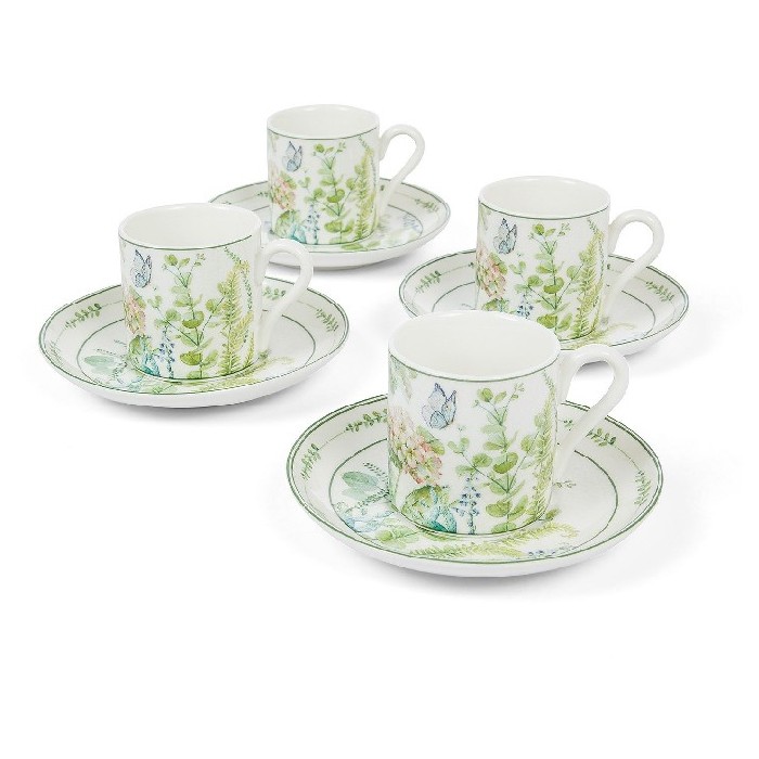 tableware/mugs-cups/coincasa-set-of-4-new-bone-china-coffee-cups-with-botanical-motif