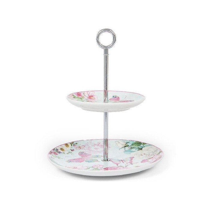 tableware/serveware/coincasa-new-bone-china-cake-stand-with-butterfly-motif