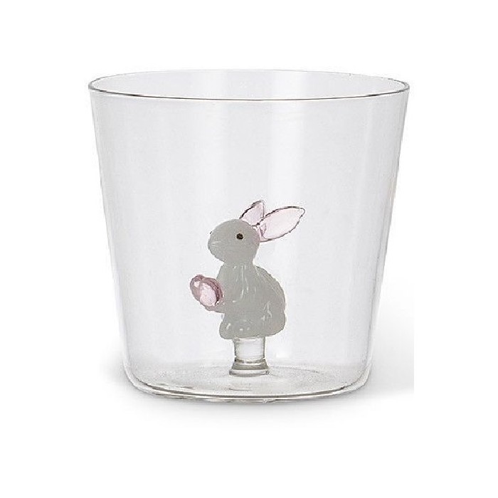 tableware/glassware/coincasa-borosilicate-glass-tumbler-with-bunny-detail