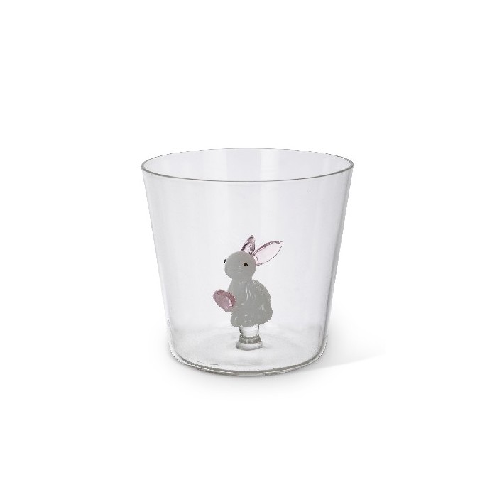 tableware/glassware/coincasa-borosilicate-glass-tumbler-with-bunny-detail