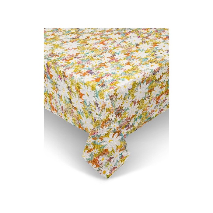tableware/table-cloths-runners/coincasa-cotton-panama-tablecloth-with-daisy-print-7396313