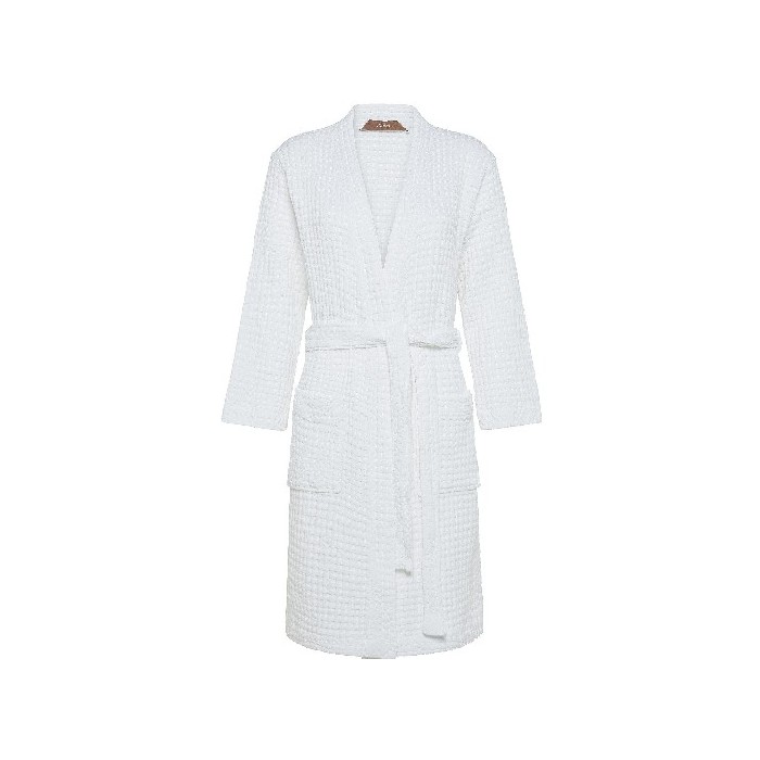 bathrooms/robes-slippers/coincasa-bathrobe-in-pure-honeycomb-cotton-white-7406432