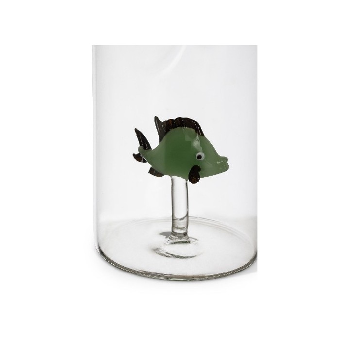 tableware/carafes-jugs-bottles/coincasa-glass-carafe-with-green-fish-detail