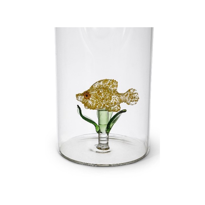 tableware/carafes-jugs-bottles/coincasa-glass-carafe-with-yellow-fish-detail