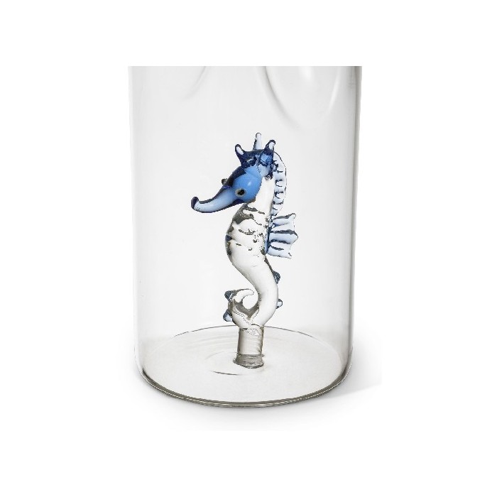 tableware/carafes-jugs-bottles/coincasa-glass-carafe-with-seahorse-detail