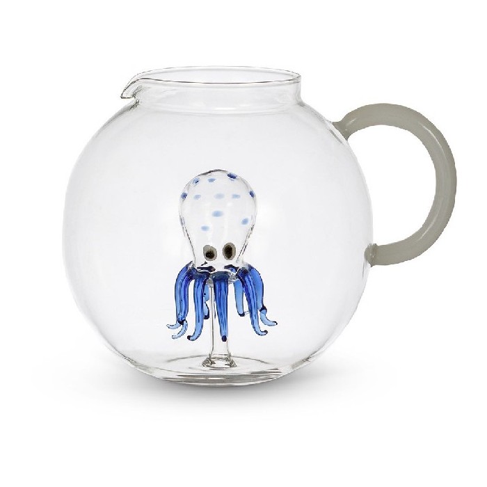 tableware/carafes-jugs-bottles/coincasa-glass-carafe-with-octopus-detail