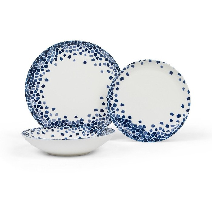 tableware/plates-bowls/coincasa-porcelain-soup-plate-with-blue-mosaic