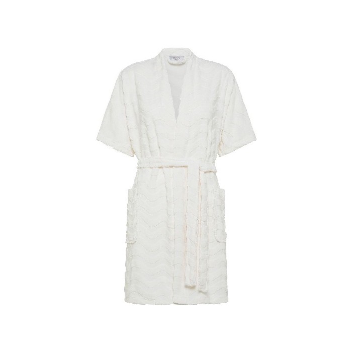 bathrooms/robes-slippers/coincasa-jacquard-knit-kimono-bathrobe-white-7407305