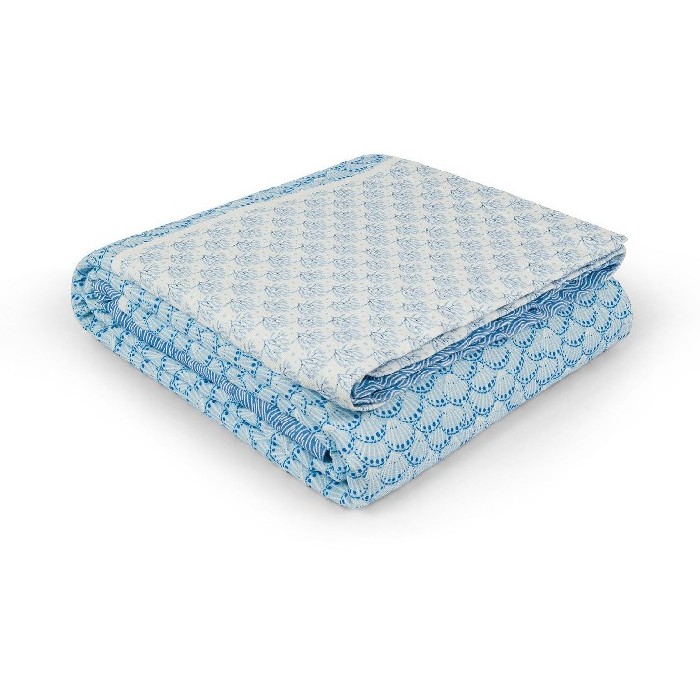 household-goods/bins-liners/coincasa-pure-washed-cotton-bedspread-blue-7407730