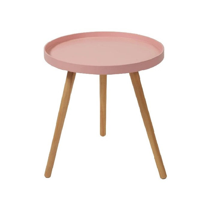 living/coffee-tables/halston-pink-mdf-and-natural-pine-wood-round-table-kd