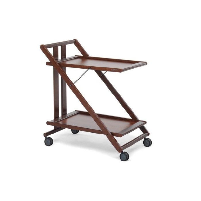 kitchenware/racks-holders-trollies/sprint-wood-folding-trolley-cart-brown-77cm-x-45cm-x-69cm