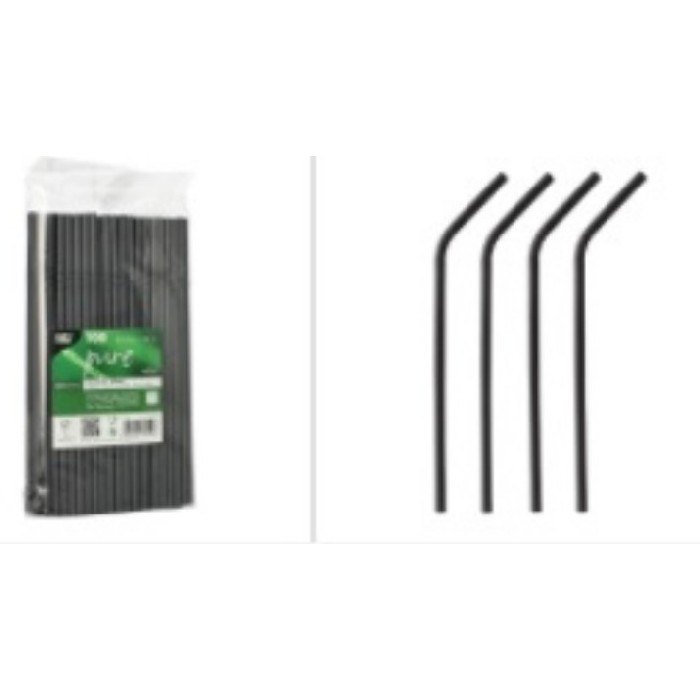 kitchenware/miscellaneous-kitchenware/straws-black-paper-flexi-x-100