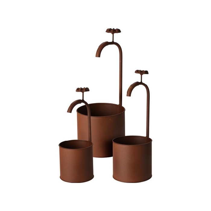 gardening/pots-planters-troughs/plant-holder-set-metal-3pcs