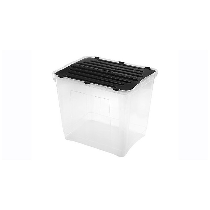 household-goods/storage-baskets-boxes/heidrun storage-box-with-split-lid-black-100l