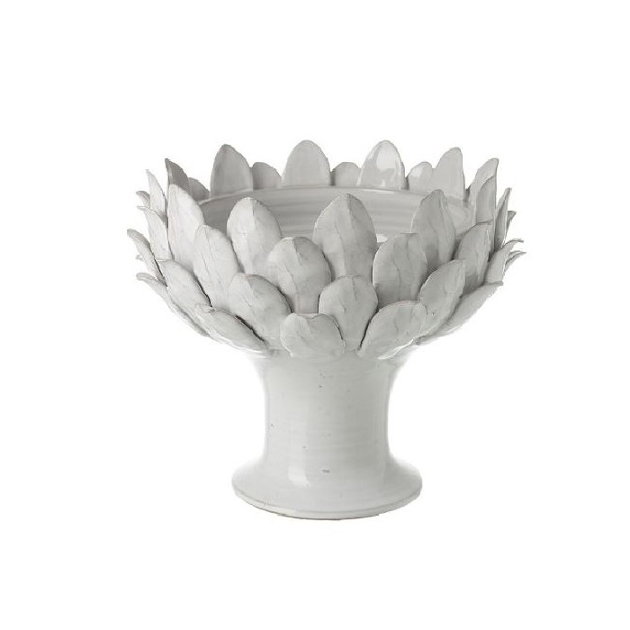 home-decor/decorative-ornaments/large-white-terracotta-leaf-design-bowl