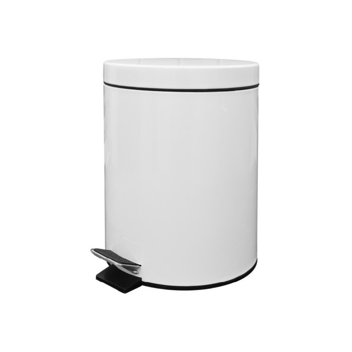 household-goods/bins-liners/metal-waste-bin-with-pedal-5l-white