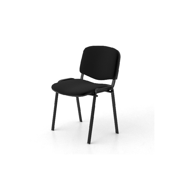office/office-chairs/look-soft-visitor-chair-with-black-frame-and-upholstery-in-b90-fire-retardant-black-fabric
