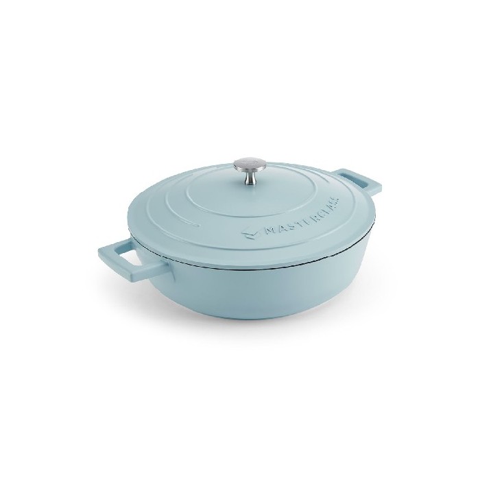 kitchenware/dishes-casseroles/masterclass-sky-blue-cast-aluminium-shallow-casserole-dish-4l