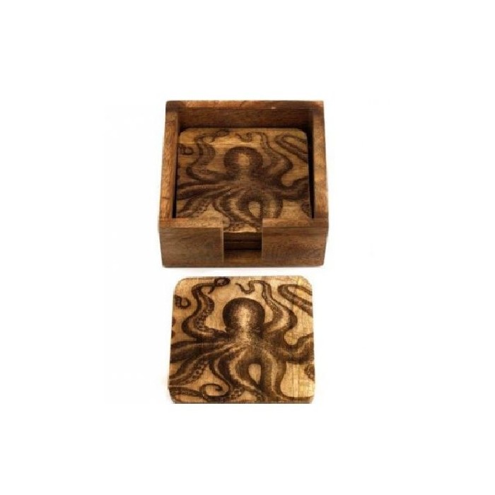 tableware/placemats-coasters-trivets/coasters-set-4-engraved-octopus