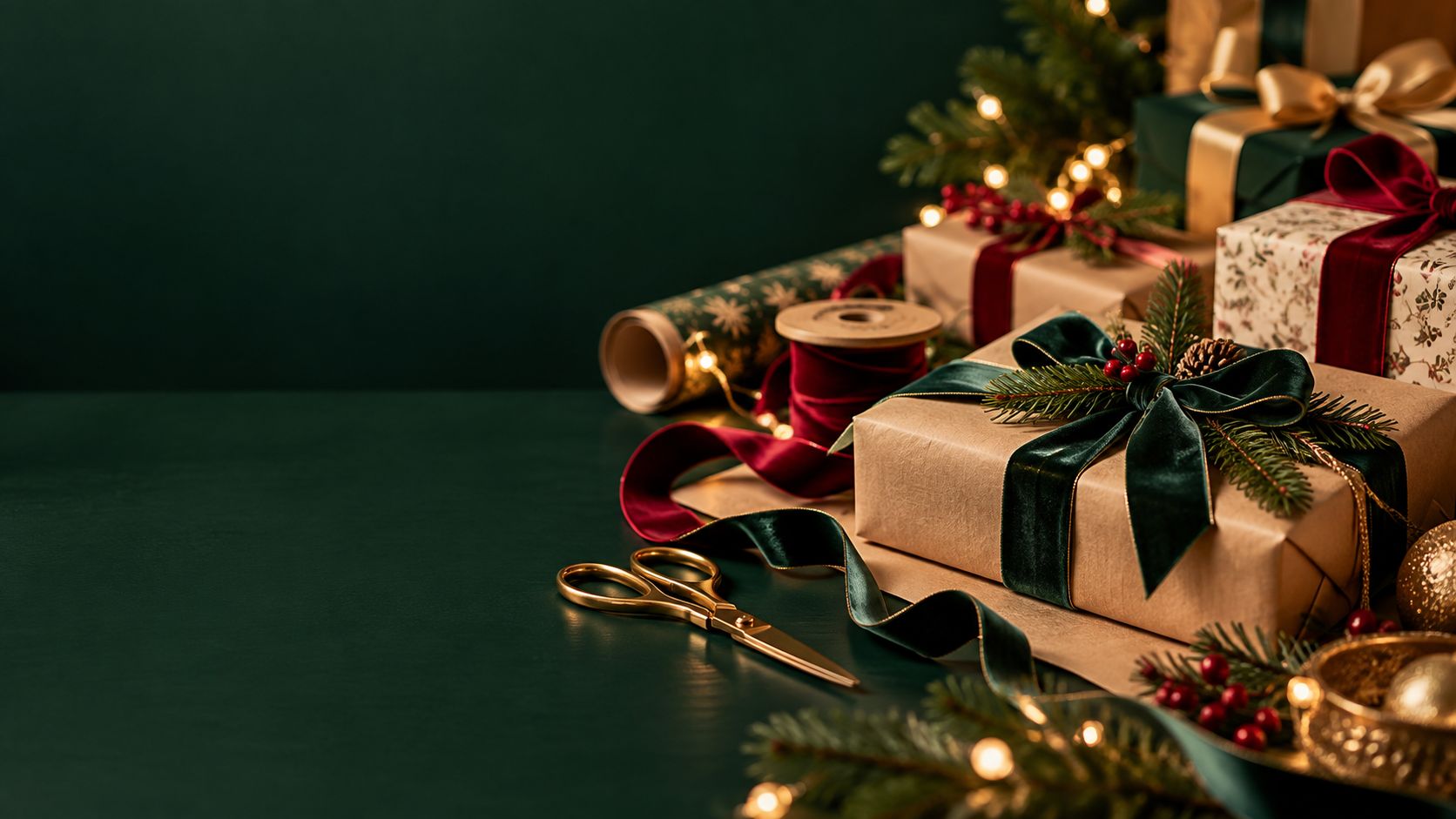 Christmas gift wrapping