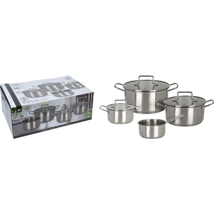 7-Piece Stainless Steel Cookware Set