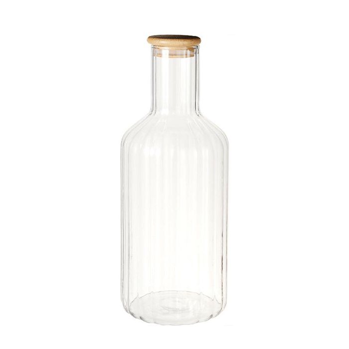 Borosilicate Glass Decanter with Bamboo Lid 1.4L