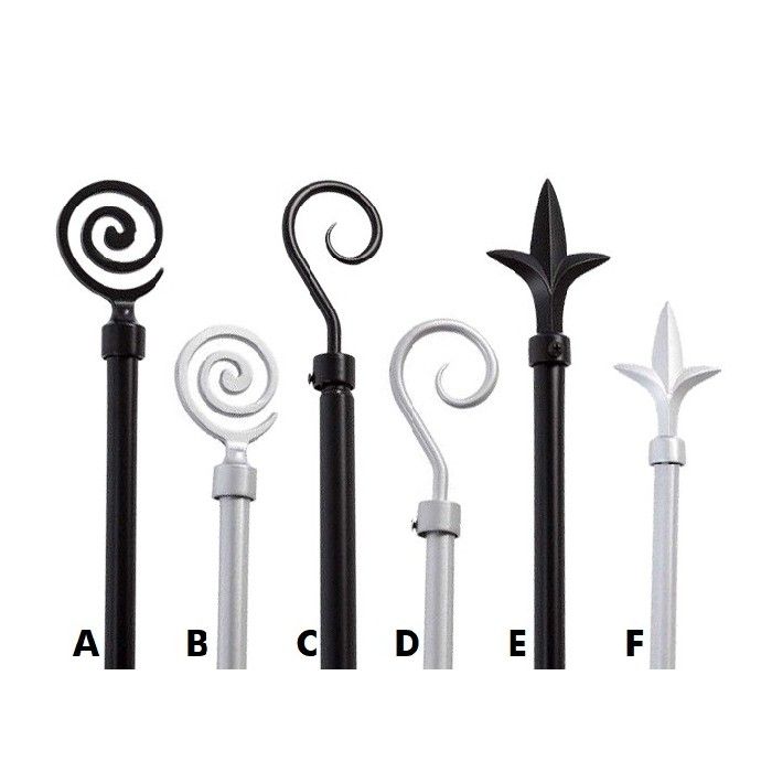 Curtain Rod (6 Assorted Styles)