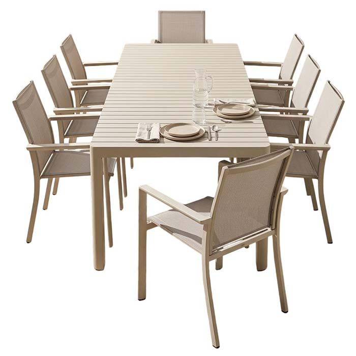 Outdoor Dining  Set for 8 with Extendable Table