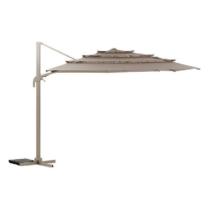 Melhia Clay and Linen Olefin Parasol 4 x 3m