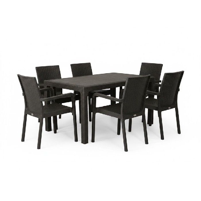 Outdoor Dining Set for 6 (90x 150cm )