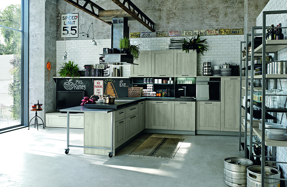 Stosa City kitchen - prestigious materials and creative charm