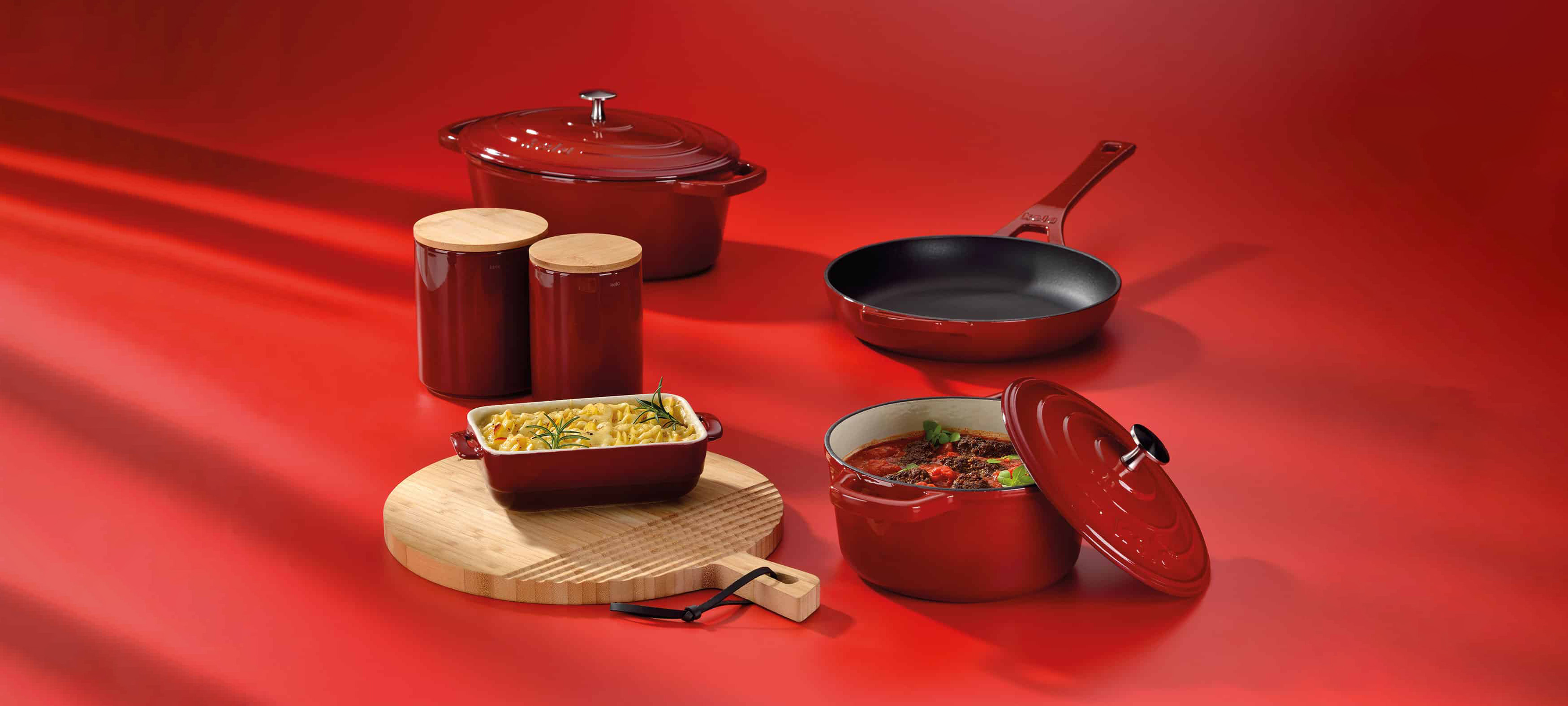 Professional-grade stainless steel cookware in a kitchen