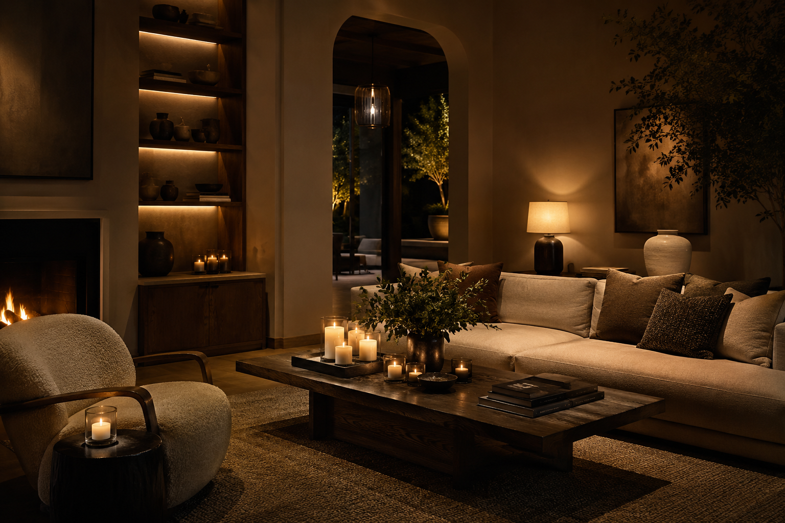 Warm candles and home fragrance