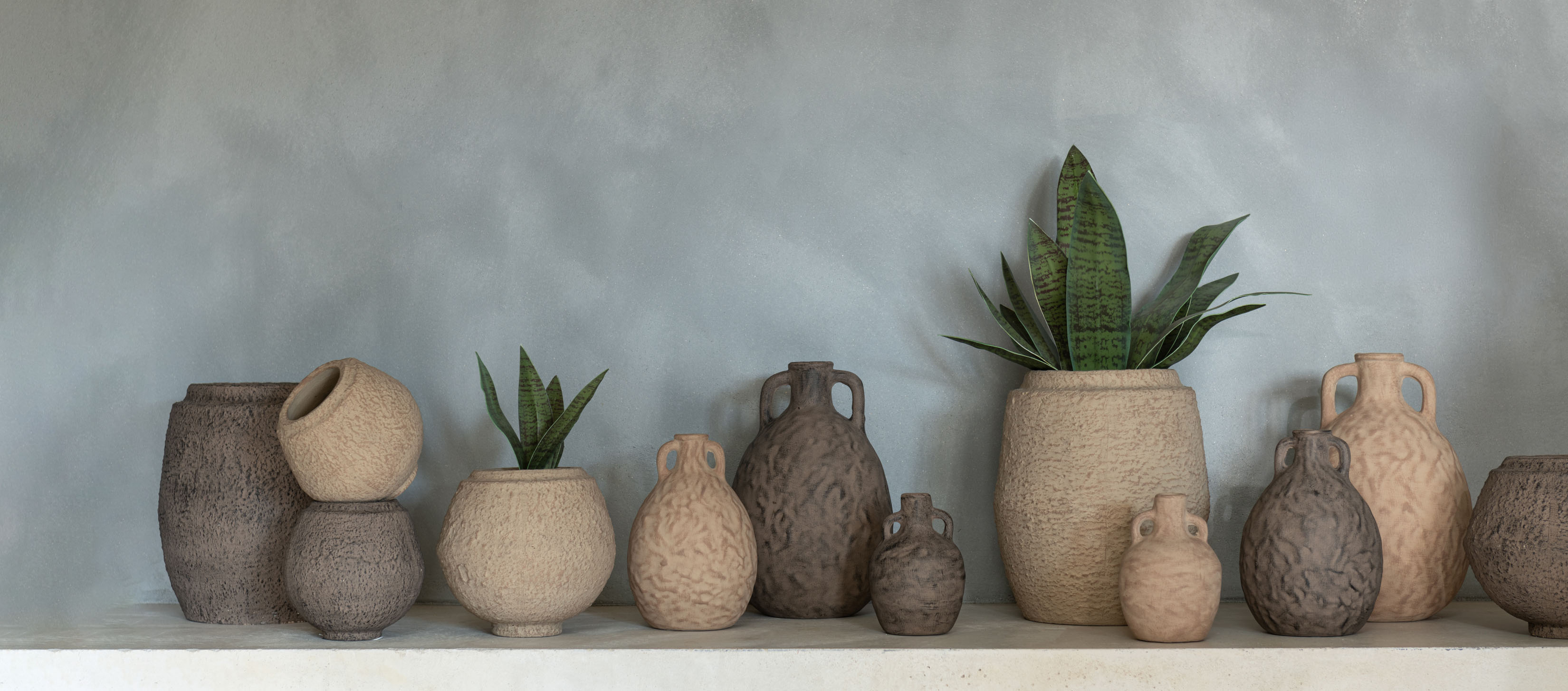 J-Line ceramic vases and planters