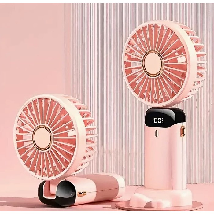 small-appliances/cooling/5-speed-mini-portable-fan-with-led-display-pink