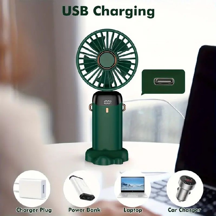 small-appliances/cooling/5-speed-mini-portable-fan-with-led-display-pink