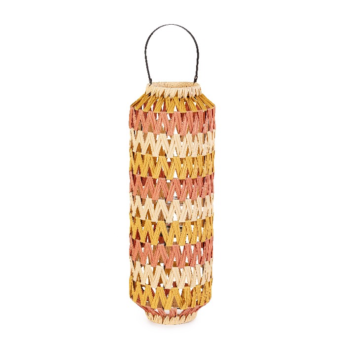 home-decor/candle-holders-lanterns/bizzotto-jala-high-round-cylindrical-lantern-ochre-brick-diameter-25cm-x-height-70cm