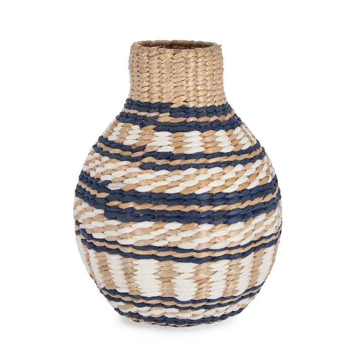 home-decor/vases/bizzotto-namibia-round-shaped-vase-blue-white-diameter-24cm