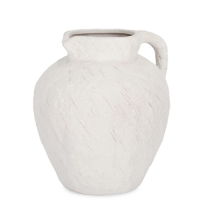 home-decor/vases/bizzotto-elayda-white-porcelain-jar-vase-24cm-x-height-21cm