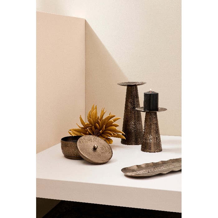 home-decor/candle-holders-lanterns/bizzotto-clamp-charcoal-candle-holder-h20cm